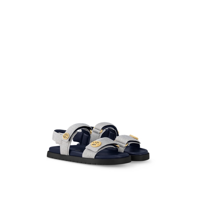 LV Sunset Flat Comfort Sandal - Image 1